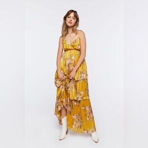 Floral Jacquard Maxi Dress